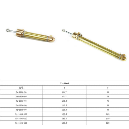 TOUCAN RC HOBBY LESU Model DIY Metal 16*6MM 50/60/70/80/90/100/110/120MM Oil Hydraulic Cylinder for 1/14 RC Excavaor TAMIIYA Dump Truck DIY Car
