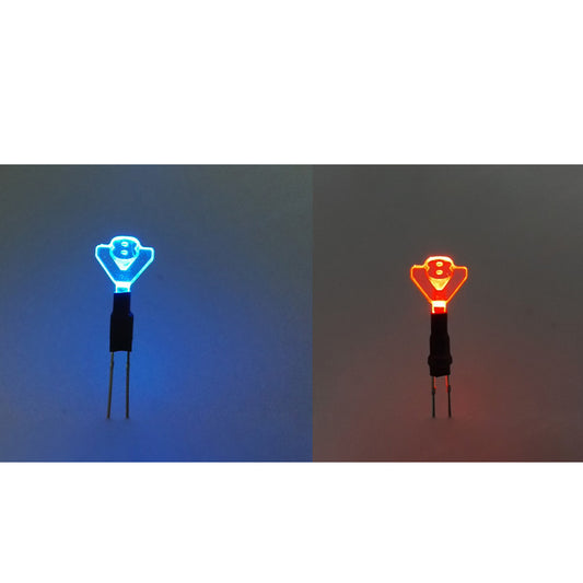 TOUCAN RC HOBBY Degree Instrument Dashboard V8 LED Light Universal Upgrade Part Replacement for 1/14 TAMIYE RC Tractor Truck LESU Dump Car