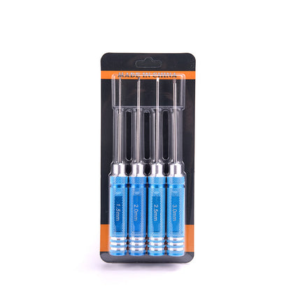 TOUCAN RC HOBBY YZWJ Metal 4pcs Hex Screw Driver Set Tool Kit for 1/14 RC Car Radio Controlled Vehicle DIY Part 1.5mm 2.0mm 2.5mm 3.0mm Hobby Model
