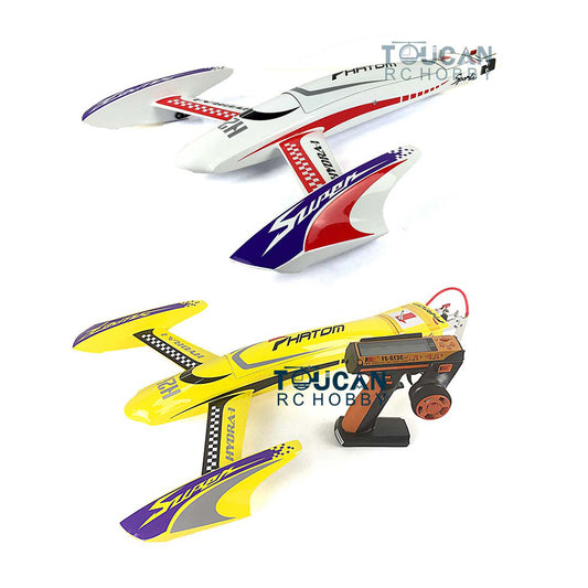 TOUCAN RC HOBBY DT H660 White Yellow Electric Racing RTR RC Racing Boat Para?aramid Fiber ESC Motor Servo Battery Controller High Speed 660*500*80mm 100km/h