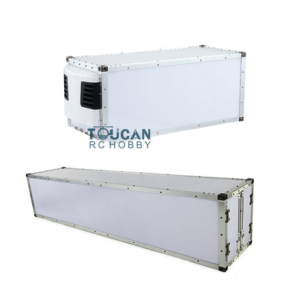 TOUCAN RC HOBBY HHRC 1/14 20ft 40ft Reefer Container for RC Semi Trailer Remote Controlled Tractor Truck Cars DIY Hobby Model Unpainted Unassembled