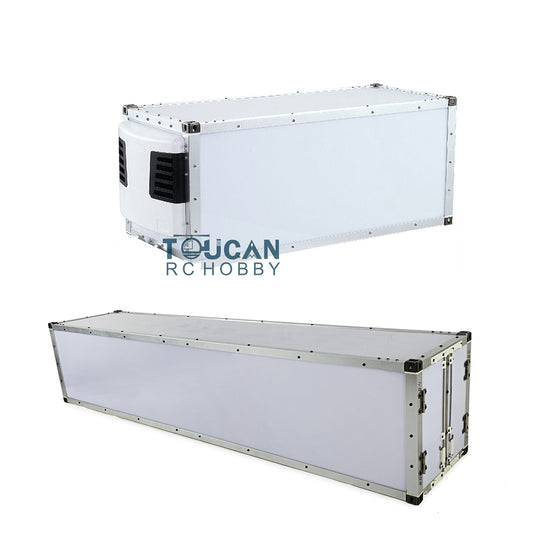 TOUCAN RC HOBBY HHRC 1/14 20ft 40ft Reefer Container for RC Semi Trailer Remote Controlled Tractor Truck Cars DIY Hobby Model Unpainted Unassembled