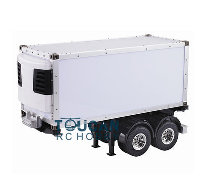 TOUCAN RC HOBBY HHRC Metall 20ft 40ft Kühlcontainer Öltank-Anhänger für 1/14 DIY TAMIYA ferngesteuerte Sattelzugmaschine RC Automodell
