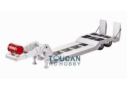 TOUCAN RC HOBBY HHRC 1/14 Radio Cntrolled Heavy Duty Metal Chassis 2axle Semi Trailer for RC Construction Truck DIY Cars Model 106*21*20cm