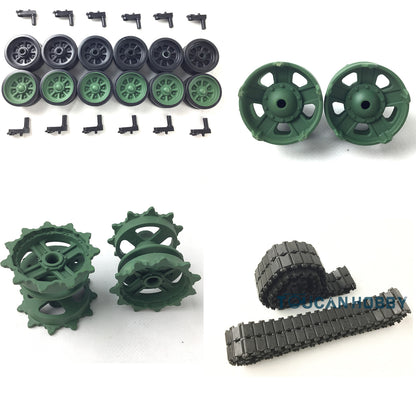 TOUCAN RC HOBBY Plastic Road Wheels Idlers Sprockets Tracks for Heng Long 1:16 Scale China ZTZ 99 3899 99A 3899A RC Tank Model DIY