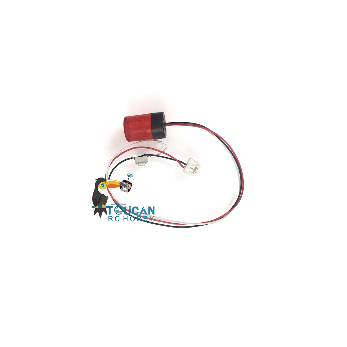 TOUCAN RC HOBBY Heng Long LED Flashing Warning Light Caution Lamp Support Rod Wire for 1/16 RC Tank DIY 1/14 RC Truck Car Model