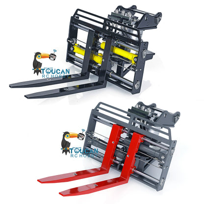 TOUCAN RC HOBBY Kabolite K970 100S Metal Hydraulic fork Spare Parts Attachments Suitable for Upgrade HUINA 1/14 K970 100S RC Excavator Trucks