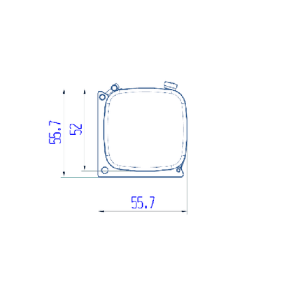 TOUCAN RC HOBBY LESU 108/119/36/52.5/72/82/85/90*52*52MM Metal Hydraulic Oil Fuel Tank Box for TAMIIYA 1/14 RC Dumper Radio Controlled Tractor Truck