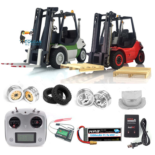 TOUCAN RC HOBBY LESU 1/14 RC Hydraulik-Gabelstapler-Transportfahrzeug lackiert RTR LKW Motor Licht Batterie Funksystem ferngesteuerte Fahrzeuge