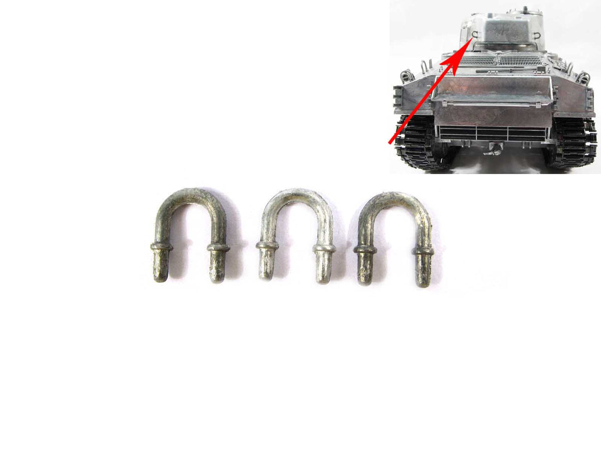 TOUCAN RC HOBBY 1/16 Mato Metallteil Geschützrohr geteilte Luke Kommandantenkuppel Schutzgitter LED-Scheinwerfer Hupe Handläufe Kettenhalter Sherman RTR ferngesteuerter Panzer