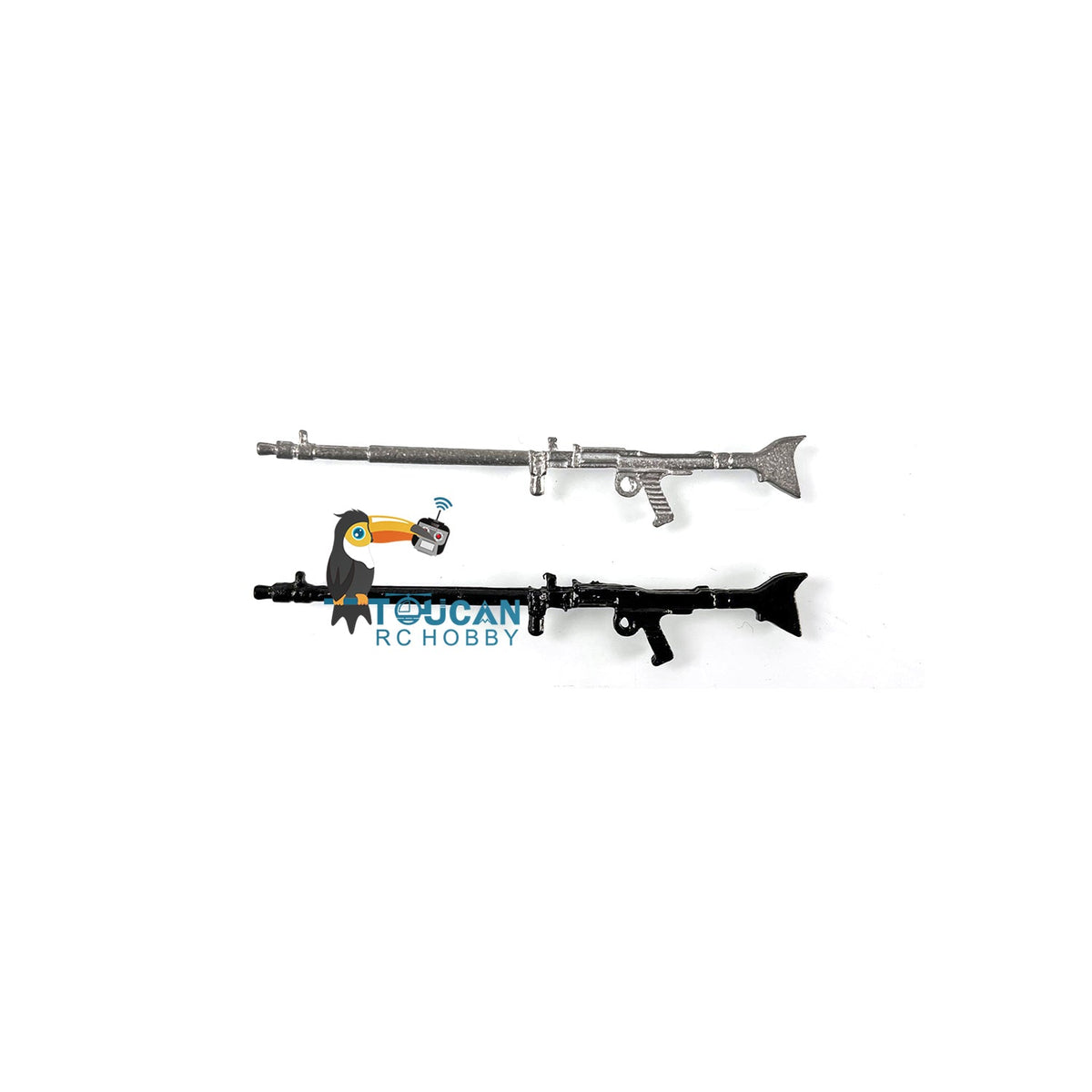 TOUCAN RC HOBBY Metal Machine Gun for Heng Long 1/16 3898 Sherman 3918 M1A2 Panzer III 3848 King Tiger 3888A Chinese 3899A Challenger 3908 RC Tank